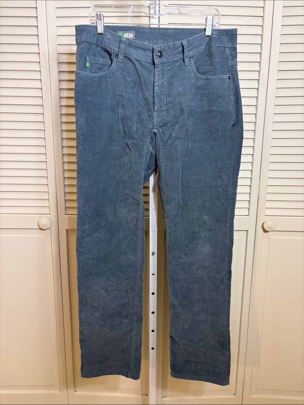 Stio Men's Slate Blue Rivet Cord Size 33 Short